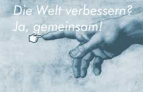 Finger zeigt